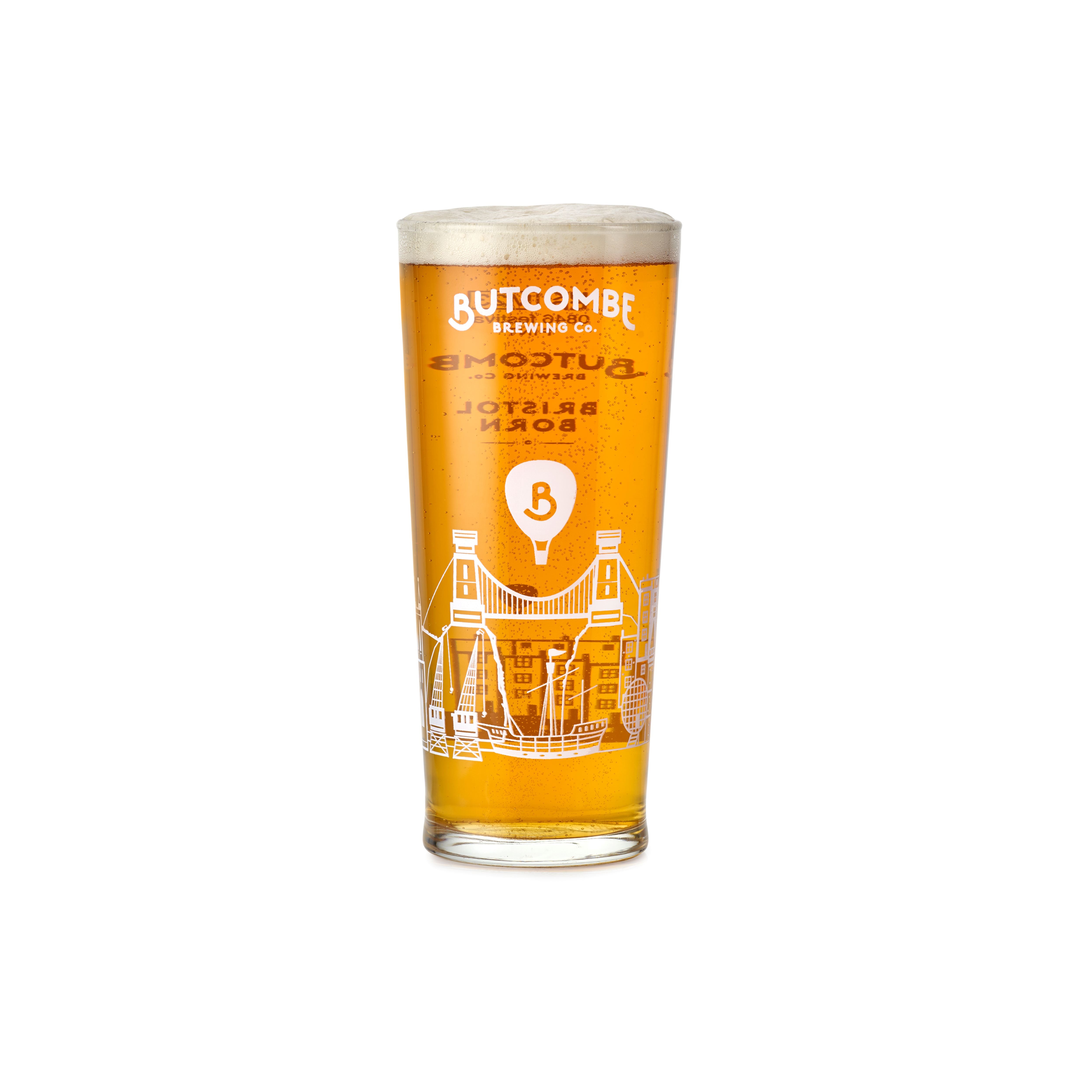 Butcombe IPA and Lager Glass