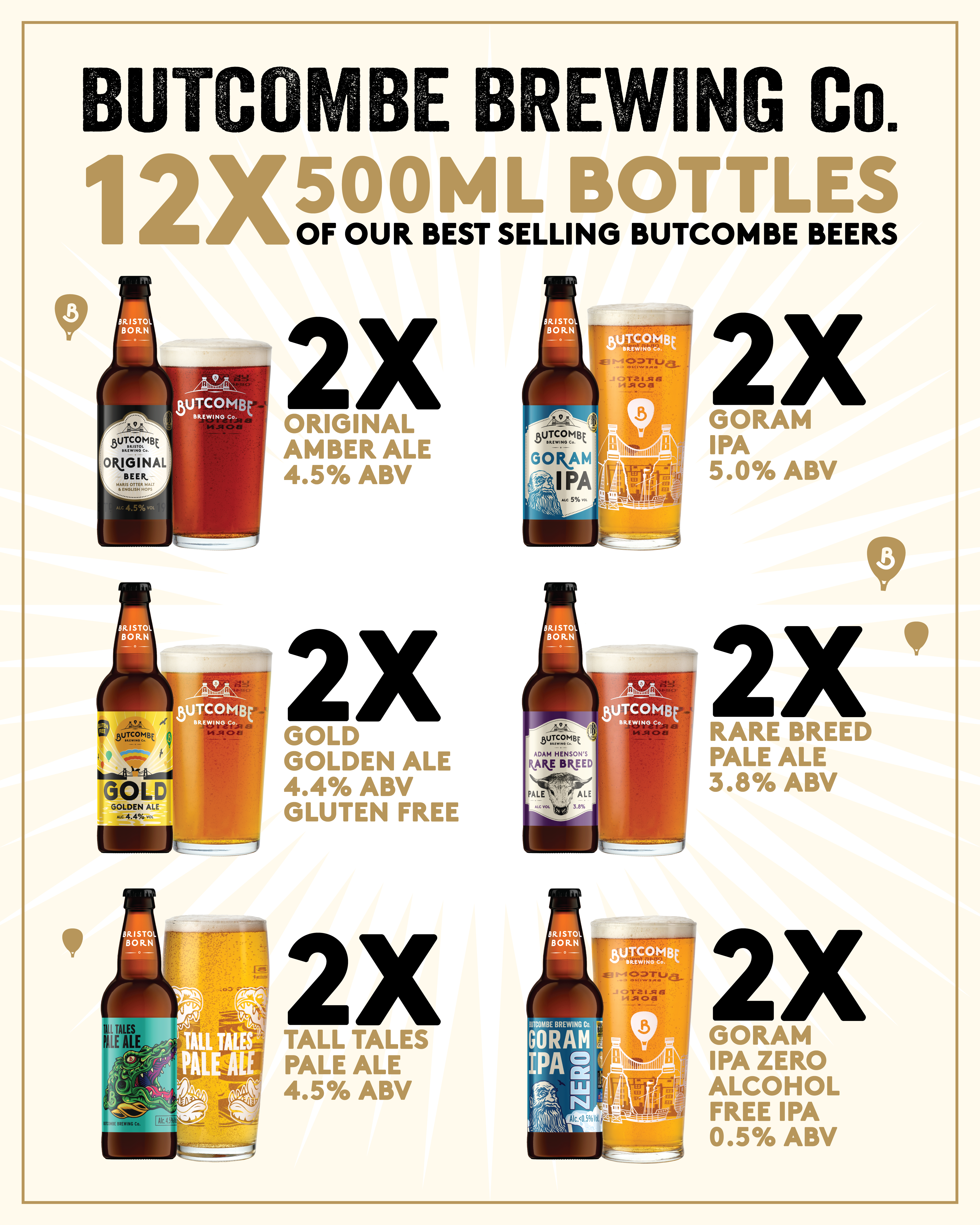 Butcombe Mixed Box (12 bottles)