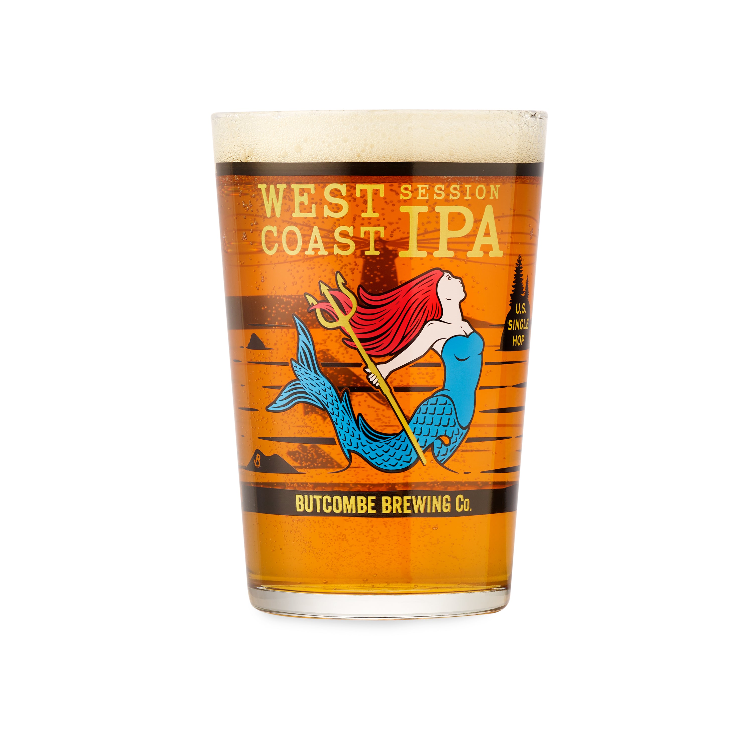 Butcombe West Coast Coloured Pint Glass